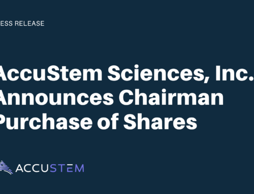 AccuStem Sciences, Inc. Announces  Chairman Purchase of Shares
